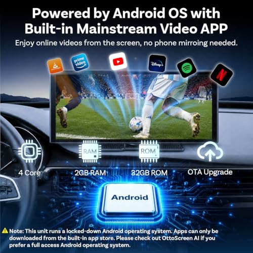 OTTOCAST ScreenFlow 11.4" Wireless Apple CarPlay & Android Auto Screen — view 2