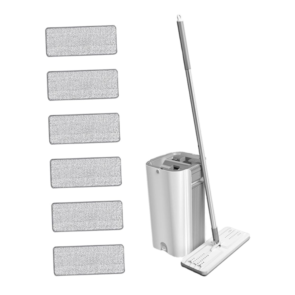 Cabilock 1 Juego Fregar Trapeadores De Piso Fregona Plana Fregona Seca De Piso Fregona De Limpieza del Hogar Trapeador De Polvo De Mano Plumero Acero Inoxidable Accesorios Familiar