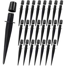 Bonsicoky 24 Pack Metal Replacement Spike Stakes for Solar Lights Outdoor - 0.78" x 5.3" Solar Light Stakes for Garden Lights Landscape Yard Pathway Patio Lamps Pole