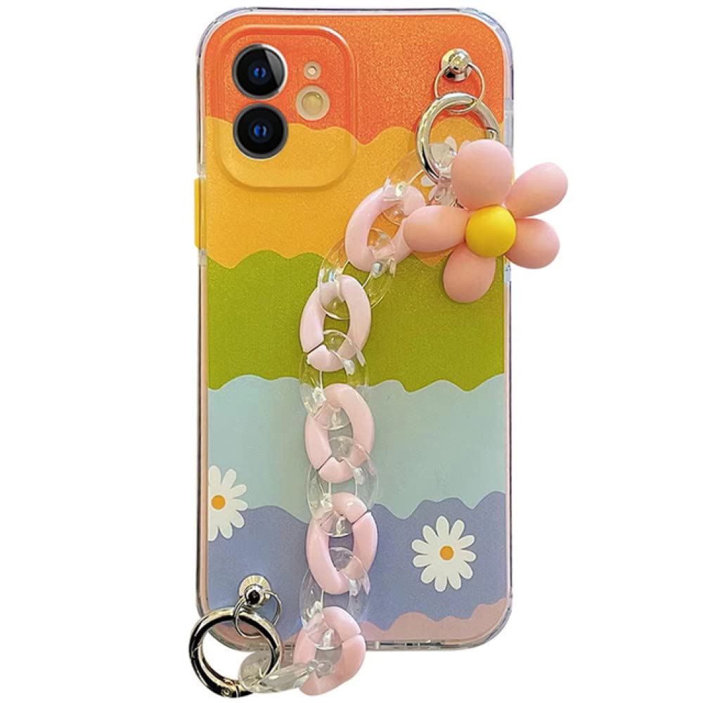 Coque chaîne iPhone XR XS Max 7 8 Plus évite chutes dragonne intégrée - 5