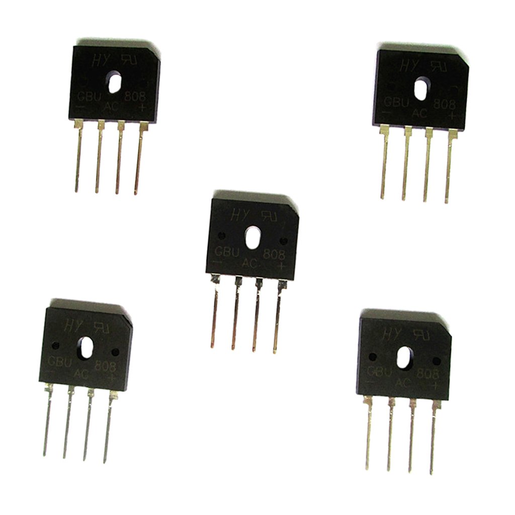 Generic 5 piece GBU808 Bridge Rectifier Diode Flat Bridge 8A 800V Single Phase 4 Pin (B0B6PPQFD5) Amazon Price History, Amazon Price Tracker