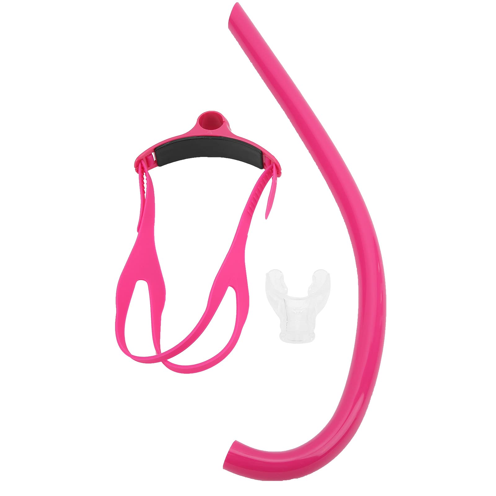 Breath Snorkel, Adjustable Headband Swim Snorkel with Silicone Mouthpiece for Swimming(red)