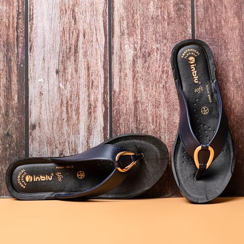 Image of inblu Stylish Fashion Slipper for Women | Comfortable | Lightweight | Anti Skid | Casual Office Footwear (BM60)