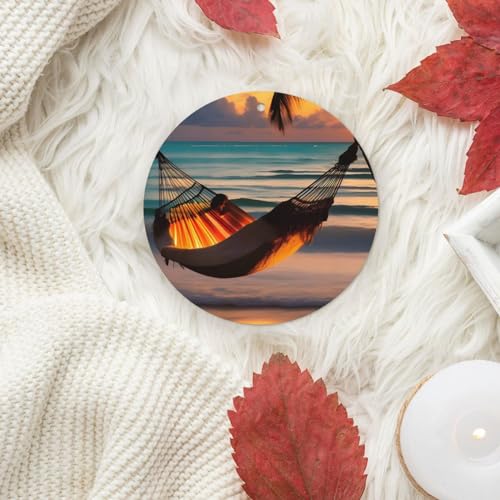 Hojas aromáticas para coche Sunset beach hammock miniatura 6