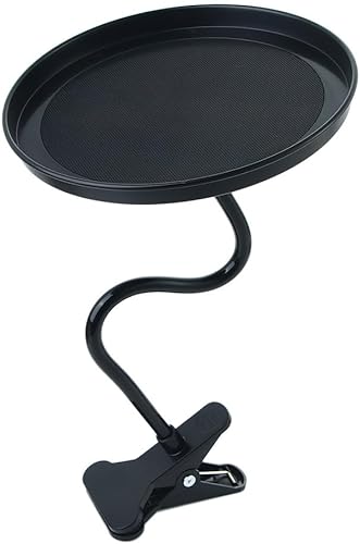 Leadigol 1 soporte ajustable para tazas de coche, bandeja de comida para automóvil, bandeja de almacenamiento giratoria de 360 grados para mesa de