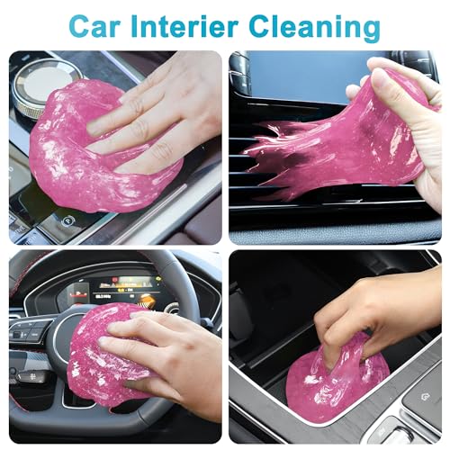 Gel de limpeza de carro, kit universal de detalhamento, limpador de fendas automotivas, poeira para