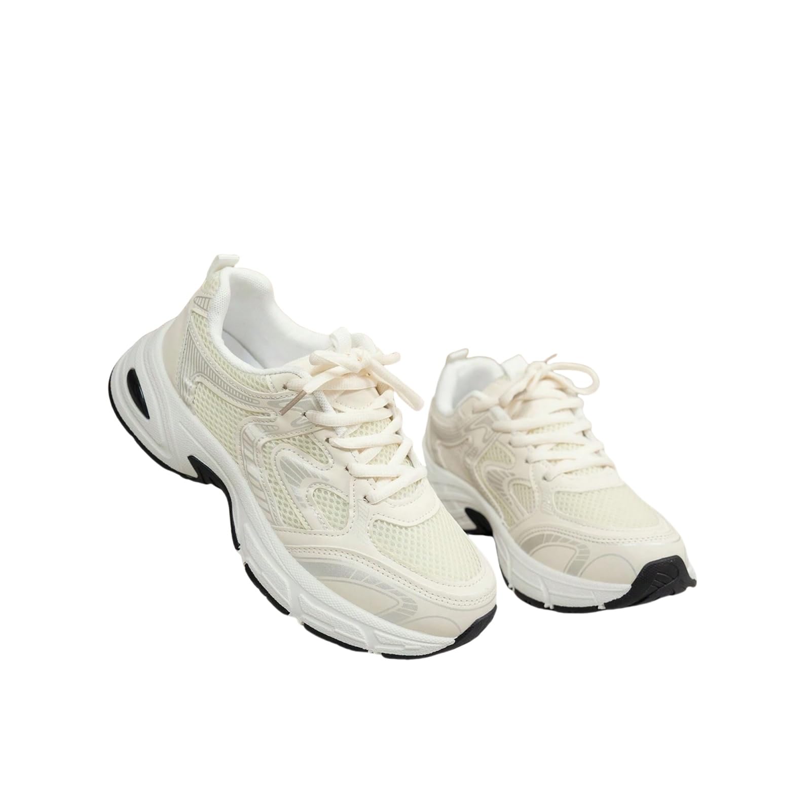 Zapatillas de running para mujer, suela suave, moda, casual, para parejas, zapatos con cordones, papá, suela gruesa, zapatos deportivos casuales para mujer