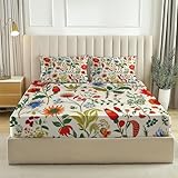 Fonctionnalités et ajustement: Drap-housse antidérapant équipé d’un élastique renforcé tout autour, s’adaptant parfaitement aux matelas jusqu’à 30 cm de hauteur. Empêche le glissement pendant la nuit et assure un sommeil paisible. Convient aux lits simples standards et surmatelas. Protège-matelas drap-housse pratique pour les dormeurs agités et les foyers recherchant confort et maintien optimal