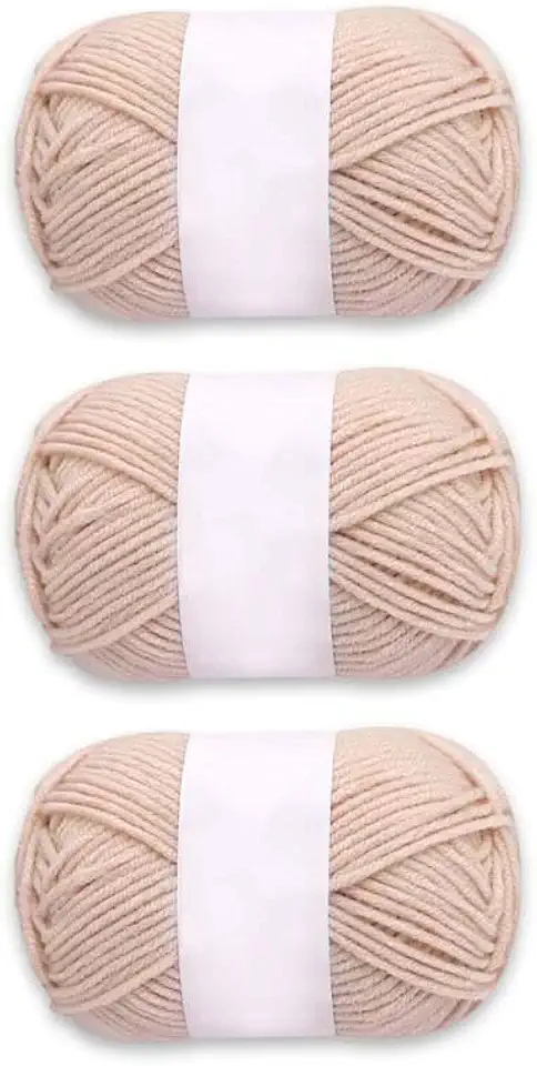 3 pacotes de fios – macios e confortáveis podem ser usados para artesanato. Uma variedade de cores estão disponíveis para crochê, tricô, cachecóis e são presentes de adultos para iniciantes