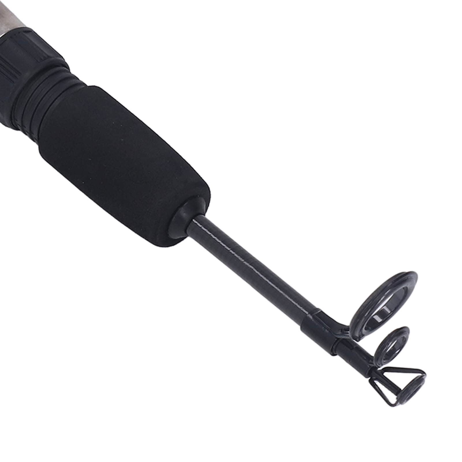 Kołowrotek do łowienia Pod Lodem, Ultralekka Wędka 67 Cm z Zestawem Kołowrotków Zawiera 10 szt. Haczyka do łowienia Pod Lodem, Schowek, Zestaw Wędkarski dla Dzieci