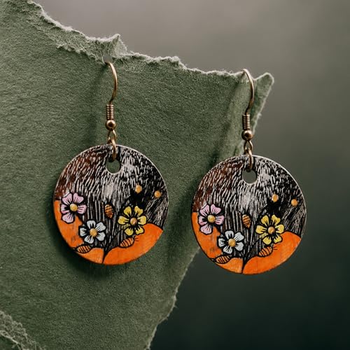 Image of Handcrafted Bohemian & Tribal Earrings for Women - Ethnic Brass, Floral & Festival-Inspired Statement Designs in Drop, Dangle, Hoop & Stud Styles