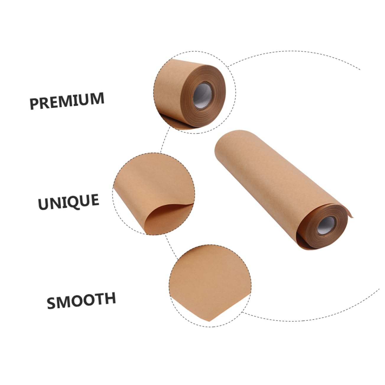 Braunes Kraftpapier Rolle 45cm X 30m für Geschenkverpackung