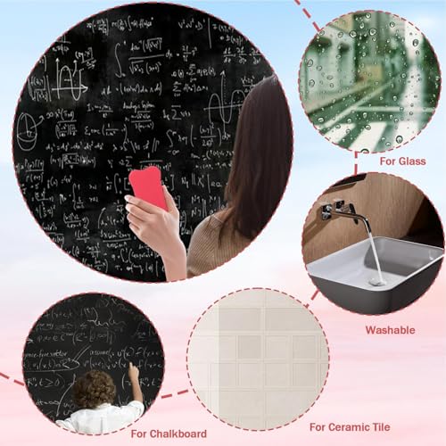 Image of Magnetic Duster for White Board, 4PCS Colorful Whiteboard Erasers, Duster for Black Board, 7cm x 4cm Small White Board Cleaner for Office, Classroom, Conference Room