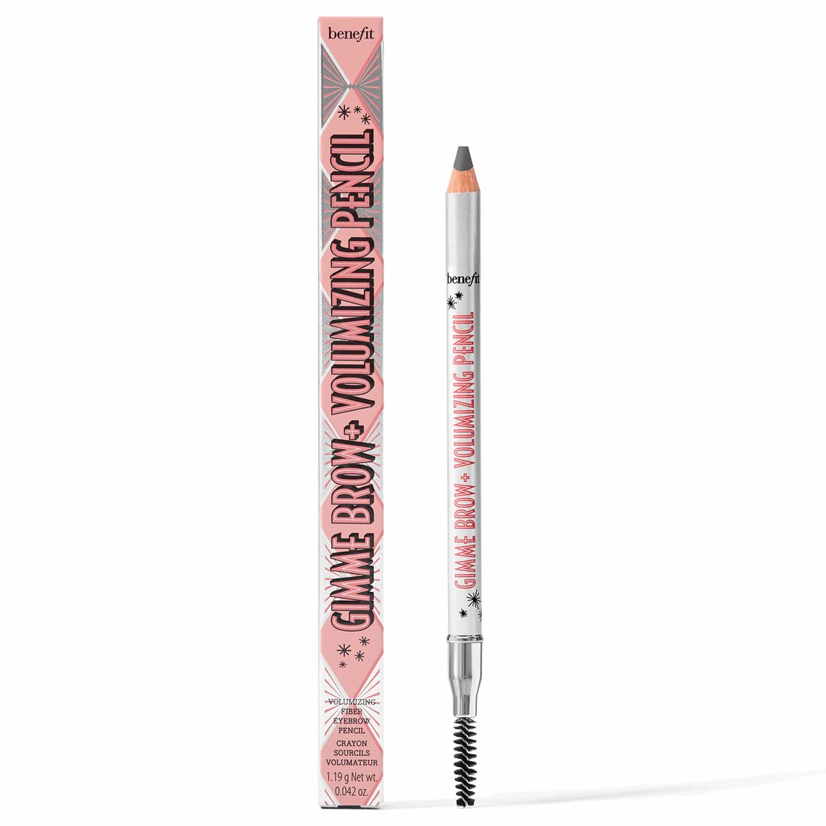 Benefit Gimme Brow+ Volumizing Pencil #05 Warm Black Brown 0.042 Ounce (Pack of 2)