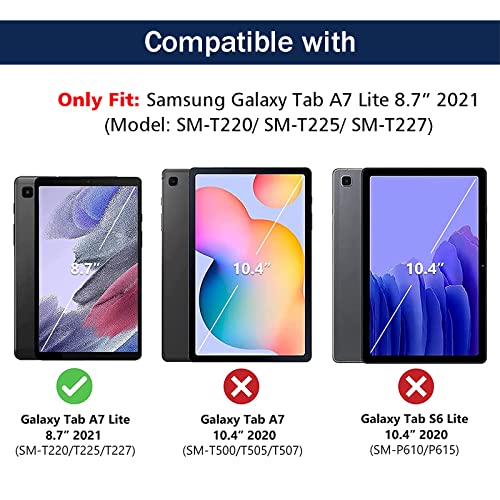 Kdely Hülle Kompatibel mit Samsung Galaxy Tab A7 Lite 8,7 Zoll 2021(SM-T225/T220/T227), Ultra Dünn mit Standfunktion… - Image 3