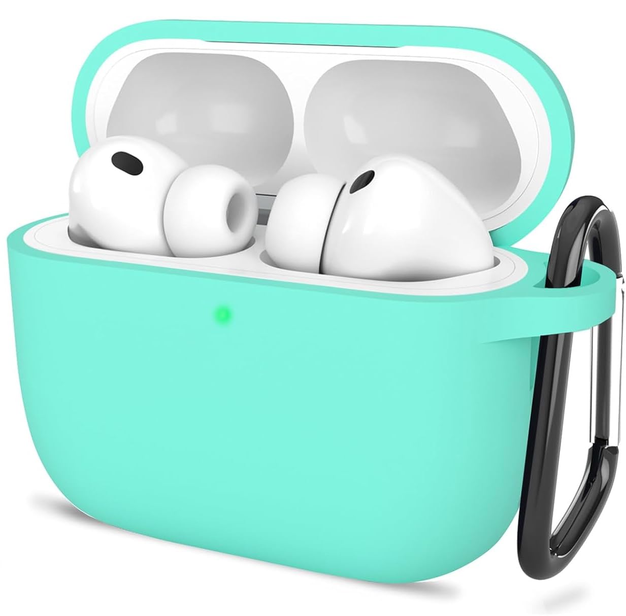 New Soft Silicone Case Compatible with Apple AirPods Pro 3 Generation (2025) Protective Silicone 360° Full Protection Dust-Proof Shockproof Case Cover with Hook (Cover Only) (Black) — Amazon image 25