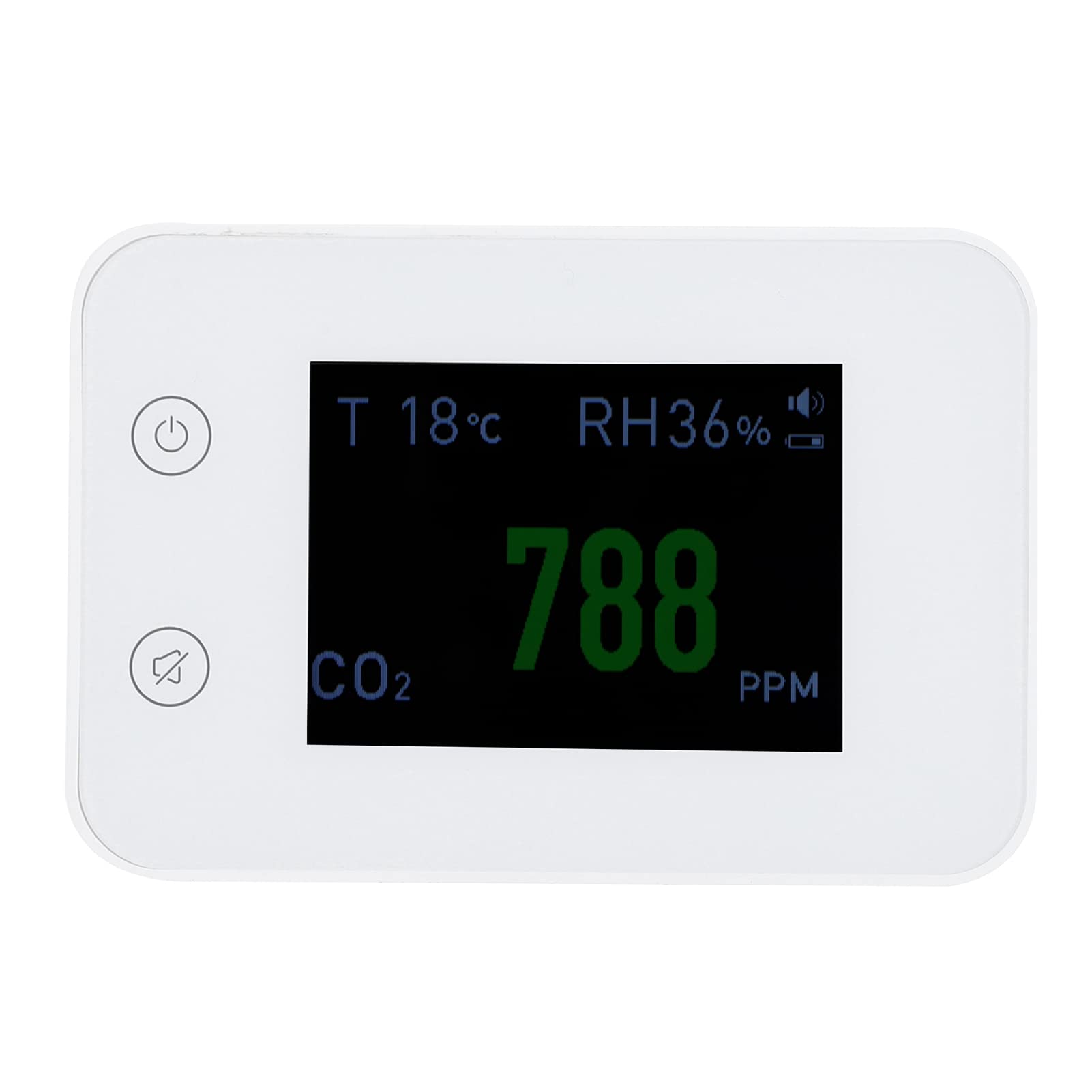 Medidor de CO2, detector de aire de bajo consumo de energía alta precisión ligero para oficinas, escuelas para salones