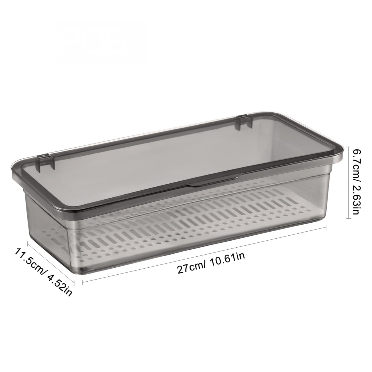 DOITOOL Bandeja para cubiertos de 3 piezas con tapa, de plástico de grado alimenticio, con escurridor, caja de almacenamiento, organizador de cubiertos para utensilios de cocina, cajones y encimera