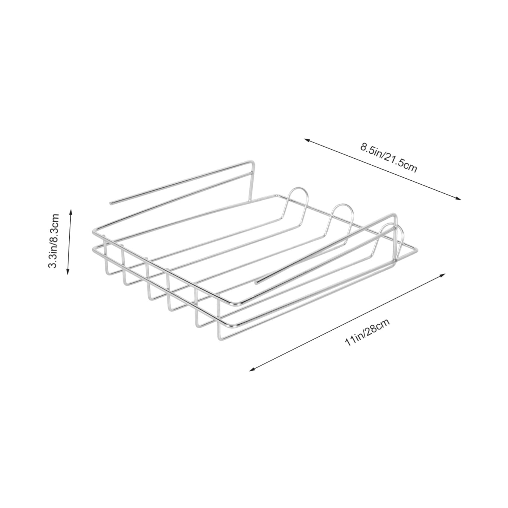 KONTONTY Egg Rack for Refrigerator Soda Storage Rack 304 Stainless Steel Fridge Holder