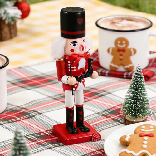 Figurines Casse-Noisette Bois Décoration de Table Noël Saint-Valentin - 8