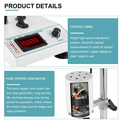 Consfly FBA-AHQ-92 High Speed Homogenizer Lab Homogenizer Emulsifier Disperser 5 thumb #3