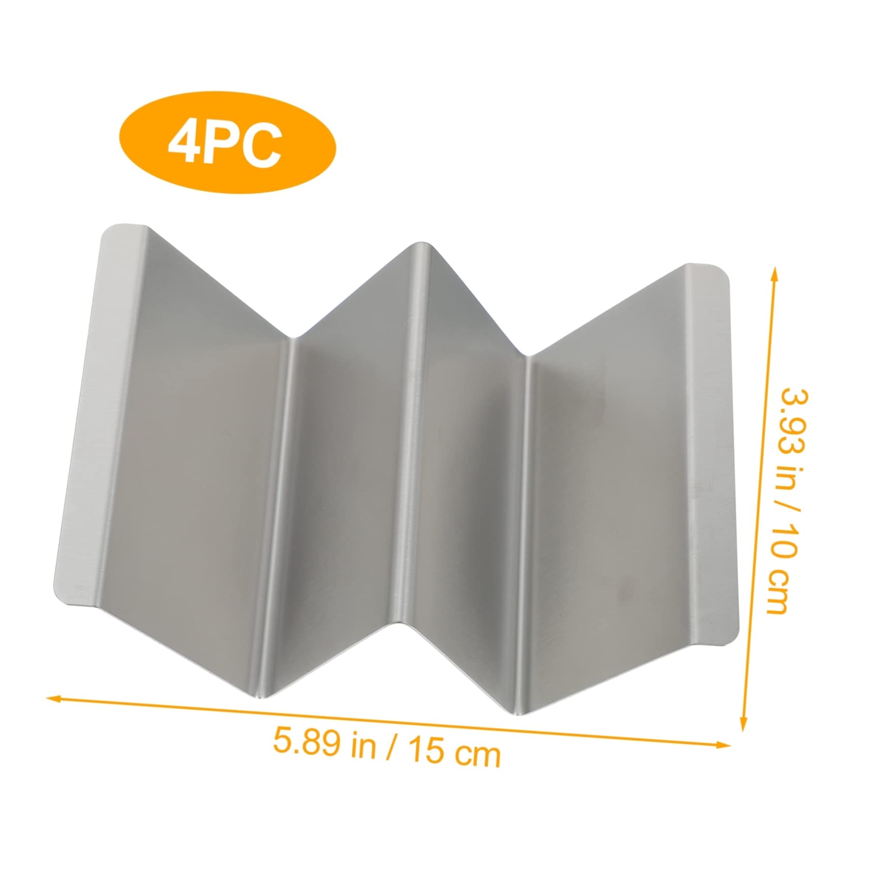 HOLIDYOYO Quality Stainless Steel Taco Holders Rack Rustproof for Family Parties Outdoor Events