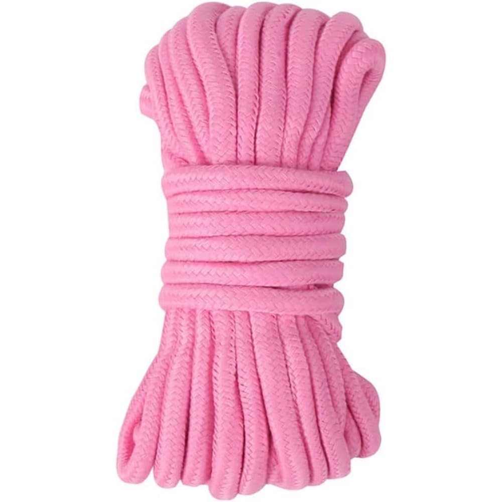 Deluxe Magicians Rope - 30ft (10M) Magic Tricks 6 Colors Available Colorful Soft Rope Magia Magician Accessories Stage Illusions Gimmicks Props (Red) (Pink)