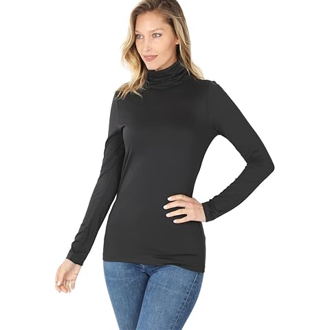 Fiercely Bella Boutique' Mock Neck Top, Black, 1X Cover