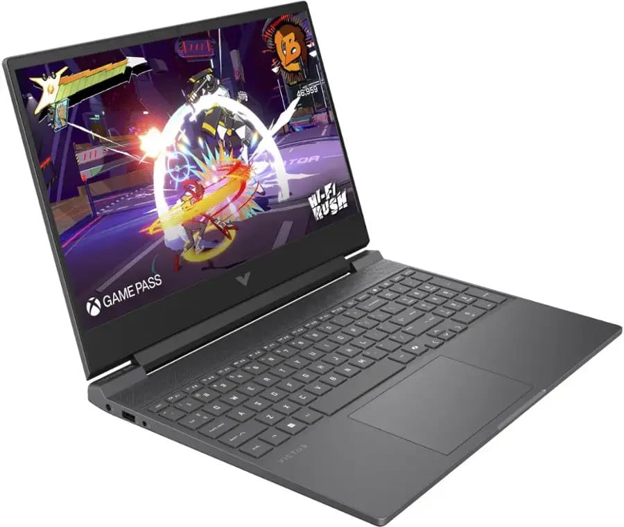 Image of HP Victus 15 Gaming Laptop 2025 15.6 inch FHD 1920 x 1080 IPS 144hz AMD Ryzen 7 7445HS NVIDIA GeForce RTX 4050 6GB GDDR6 32GB DDR5 1TB SSD Backlit Keyboard Wi-Fi 6 Bluetooth 5.3 Windows 11 Pro Silver