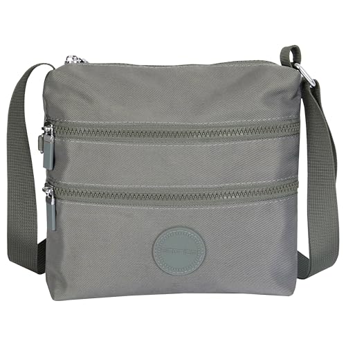 Image of Storite Crossbody Purses for Women Lightweight Small Travel Bag Shoulder Purses and Handbags with Multi Zipper Pockets - Grey (23x22x3 cm)