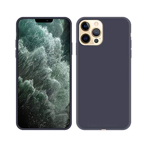 Image of Case Creation Luxurious OG Series for Apple iPhone 12 Pro Case Cover,Anti-Dirty Slim Case Frosted Matte Cute Candy TPU Raised Bezel (Splash of Color) Back Cover for iPhone 12 Pro -Navy Blue