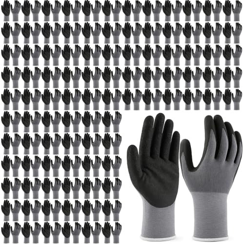 Cutecrop 100 Pairs Safety Work Gloves Microfoam Nitrile Coated Bulk