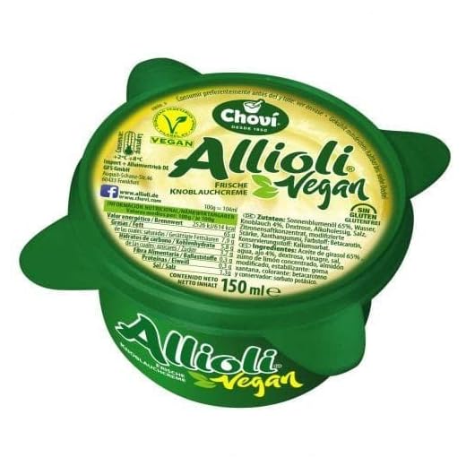 Chovi Allioli Vegano 150ml | Sin huevo (Pack de 4)