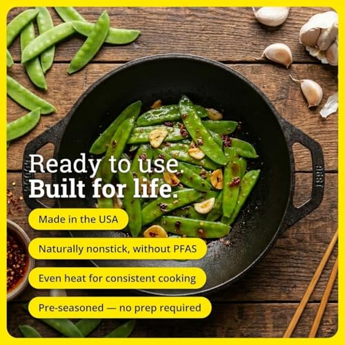 Image of Lodge Manufacturing Company L9MW Mini Wok Cast Iron, 9 inch, Black