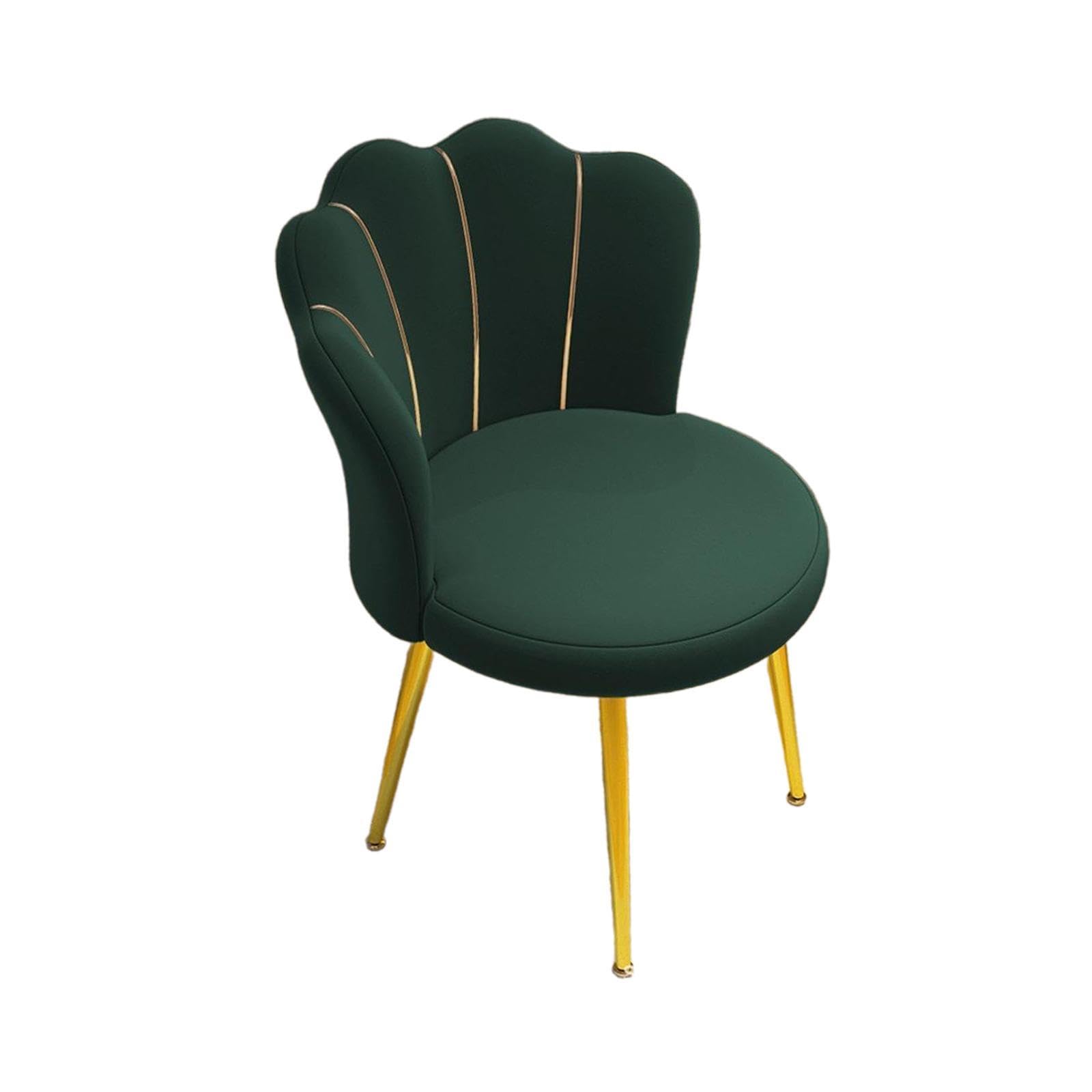 Vanity Chair Soft Modern Side Chair with Metal Legs for Cafe Lounge Bedroom Green|Home & Garden| Furniture| Chairs-image-36