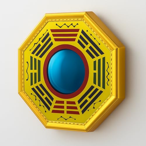 Image of Feng Shui Pakua Mirror | Wall & Door Decor for Positive Energy, Protection & Vastu Correction | Bagua Mirror to Remove Negative Energy (7.5Inch)