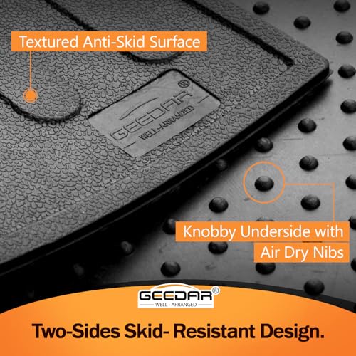 Heavy Duty Rubber Bed Mat for 2015-2024 Ford F-150 5.5 ft CrewCab, Includes 22-24 Lightning Crew/Super Crew, All Weather Liner, F150 Accessories, Black