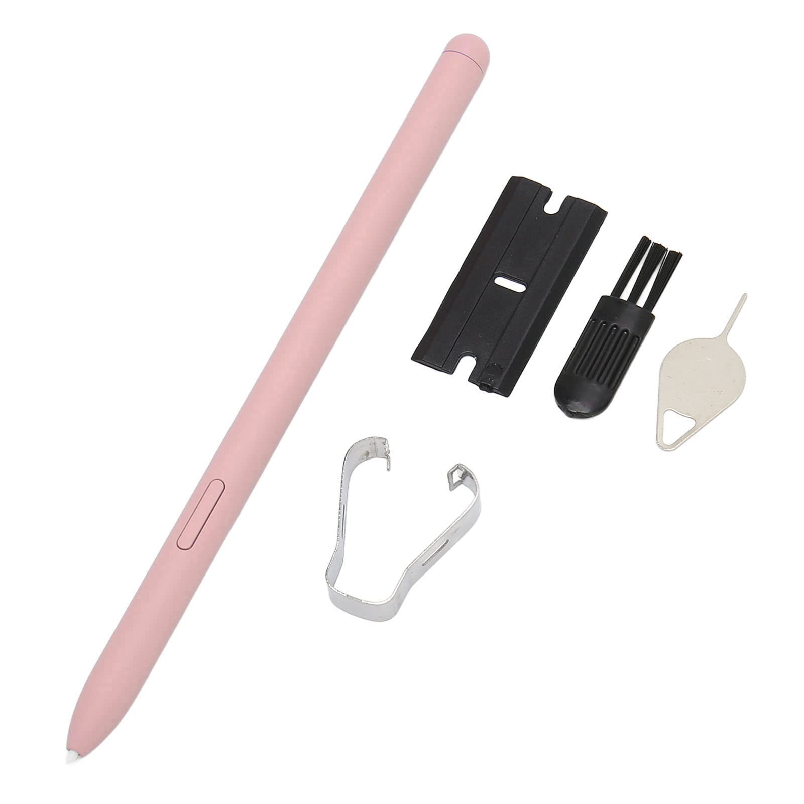 Cocoarm Zastępczy Rysik do Tab S6 Lite dla Modelu Tab S6 Lite P615 z 5 Końcówkami, Wypychaczem do Końcówek, Pędzelkiem, pęsetą i plastikową szpatułką (PINK)