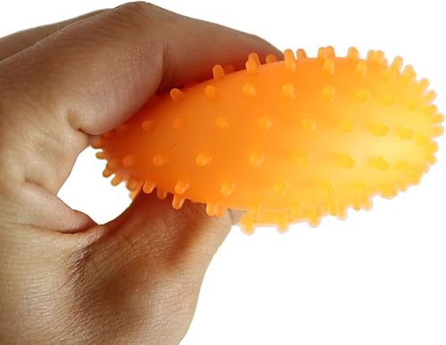 Miniatura 6 de 3 bolas antiestrés de 2.5 pulgadas con relleno de Doh suave y puntiagudo, esponjosas, pegajosas, moldeables, sensoriales para apretar (colores