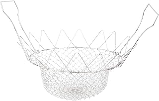 Panier à frire-acier inoxydable rinçage à la vapeur friture panier à friture friture filtre alimentaire outil de friture