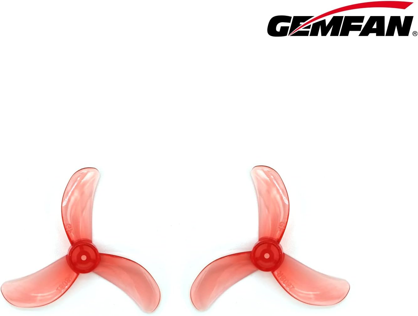 Gemfan 40mm 1608 3-Blade PC Propeller 1mm 1.5mm for RC FPV Freestyle Tinywhoop Drones DIY Parts (1mm)
