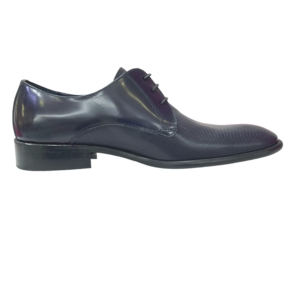 Zapatos Vestir Piel Azules - Cuero
