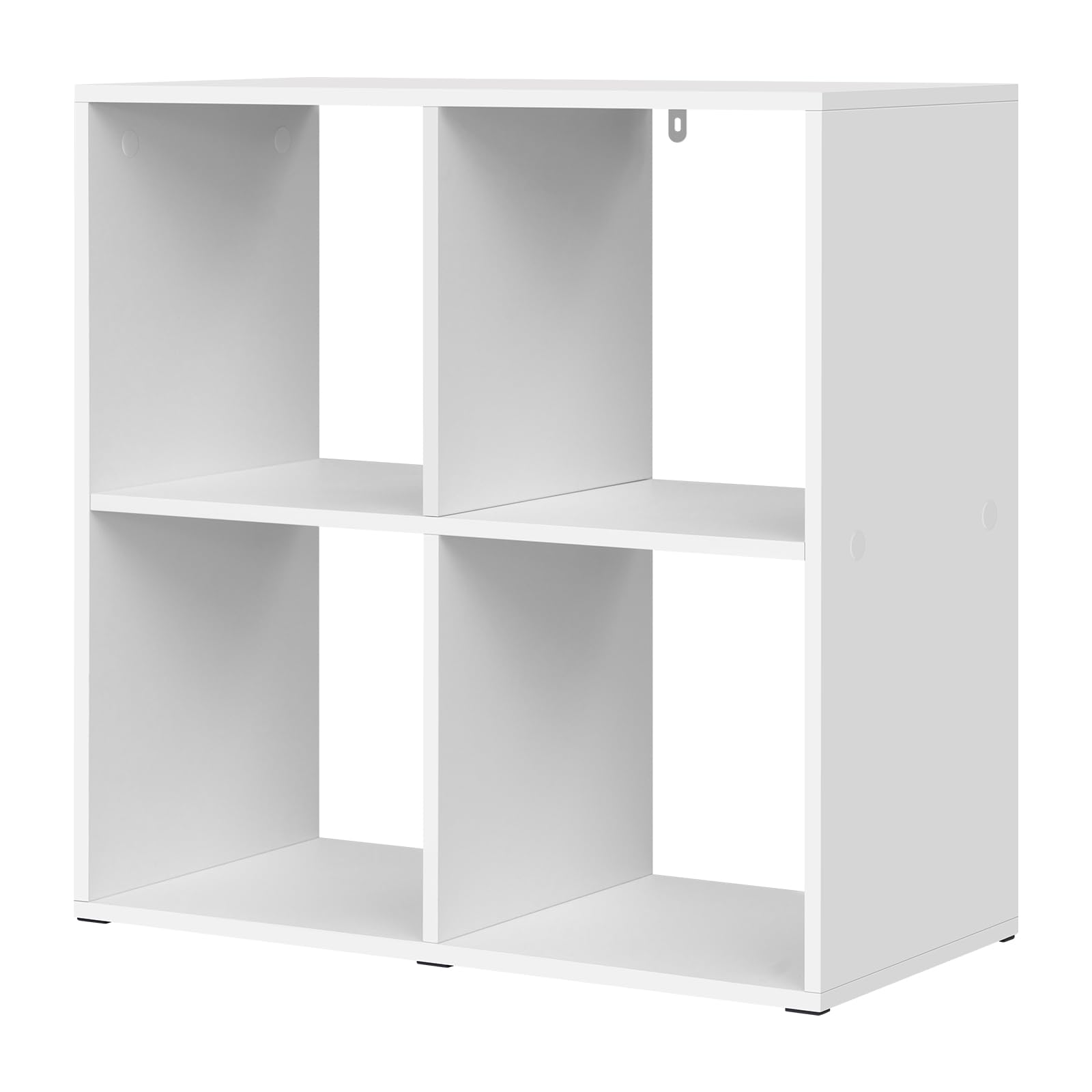 WOLTU Scaffale con 4 Cubi, Libreria Verticale, Scaffale Aperto
