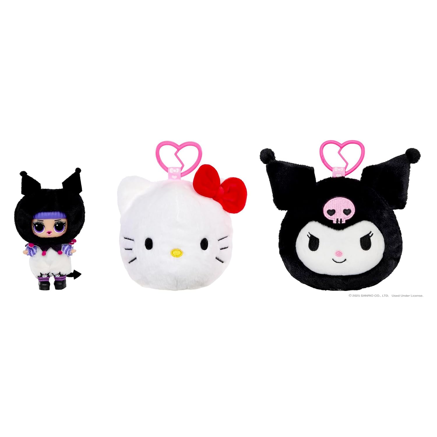 L.O.L. Surprise! Loves Hello Kitty Reversible Plush Surprise - Dwustronna Pluszowa Niespodzianka z Bohaterami Sanrio, Dopasowaną Laleczką L.O.L., 5 Niespodziankami, Dla Dzieci od 4 Lat
