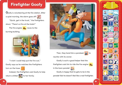 Disney Mickey Mouse & Friends - Minnie, Donald, Goofy, and More! Sound Storybook Treasury - 39-Button Sound Book - PI Kids - Image 4