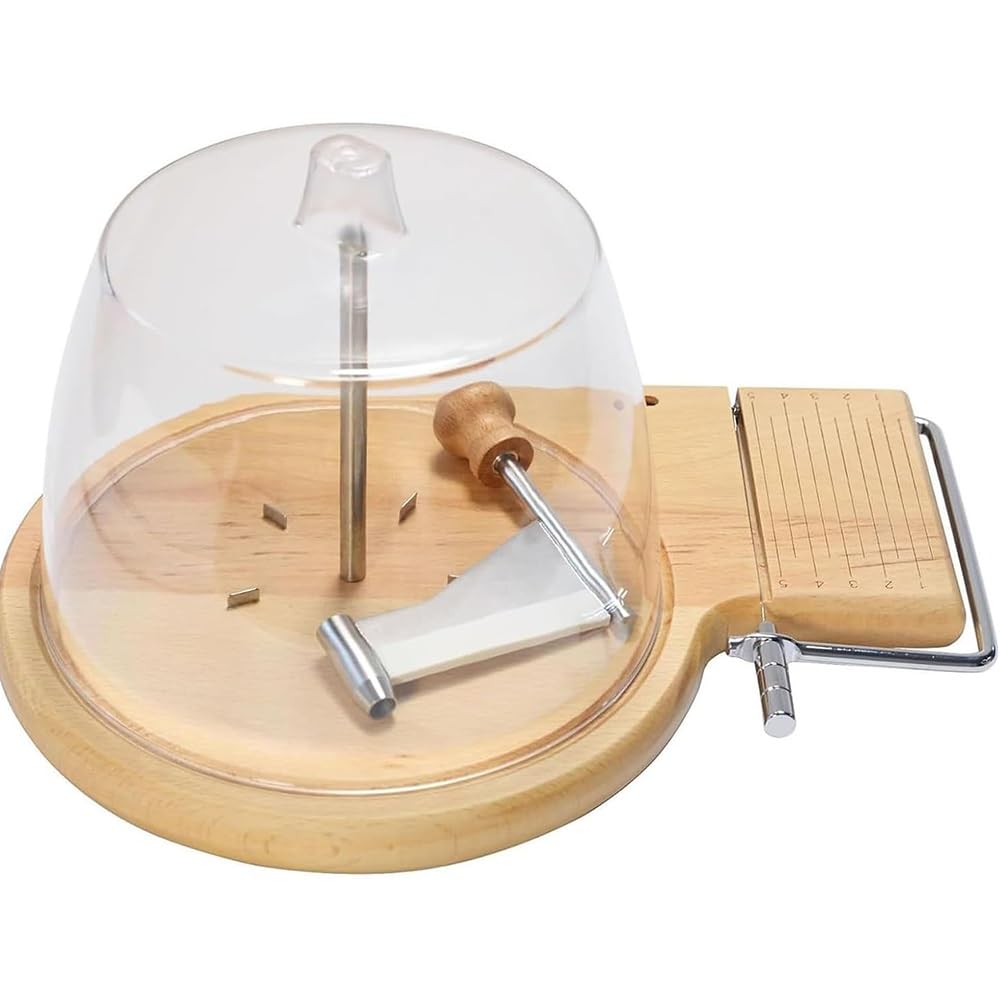 2 in 1 piegaciglia e affetta formaggio, lama in acciaio inox portatile, rotante, per formaggi, cioccolatini e salumi