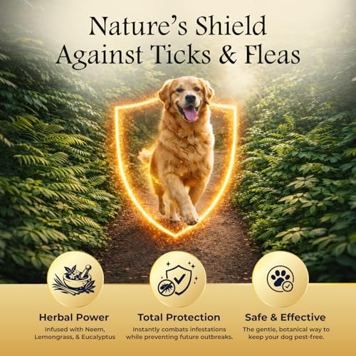 Image of Lozalo Canis Botanica Pet Shampoo 750ml | Anti Tick & Flea Dog & Cat Shampoo with Neem, Lemongrass & Eucalyptus | pH Balanced, Anti-Itch, Lustrous Coat, Silicone & Paraben Free Shampoo for All Breeds