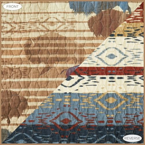 Image of Paseo Road Home on the Range 3 Piece King Cotton Quilt Set Western Bedding