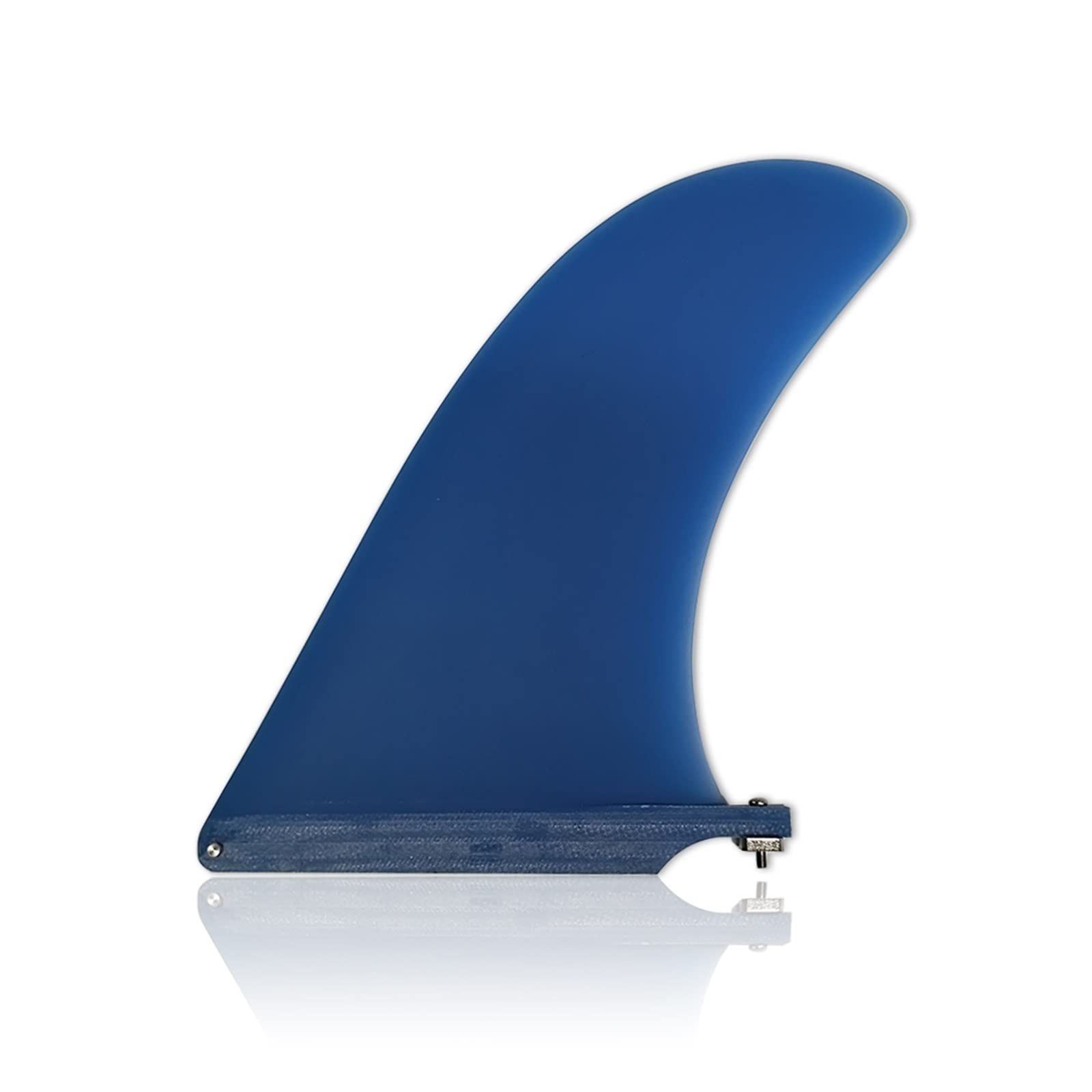 Surf Longboard Fins Fiberglass 9.5/10 Length Fin Blue/Red Color Surfboard for Paddle Board(9.5 inch-01)