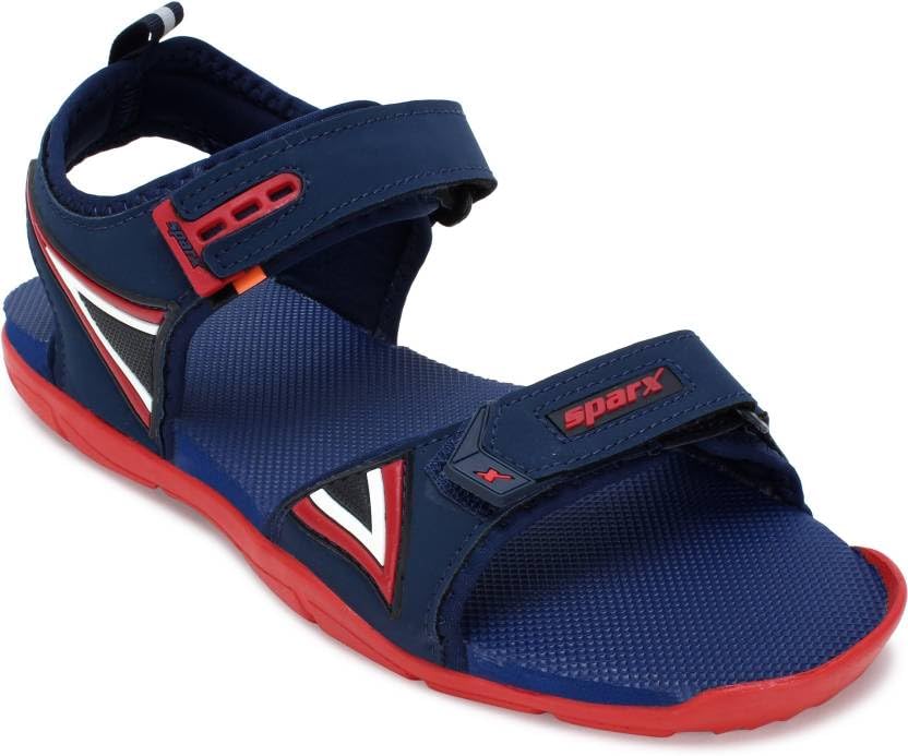 Men Blue Red Sports Sandals-image-21